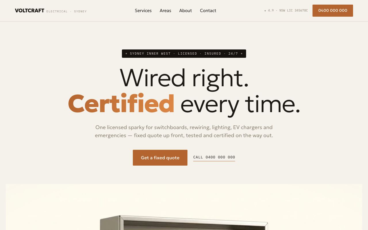 Voltcraft Electrical — screenshot